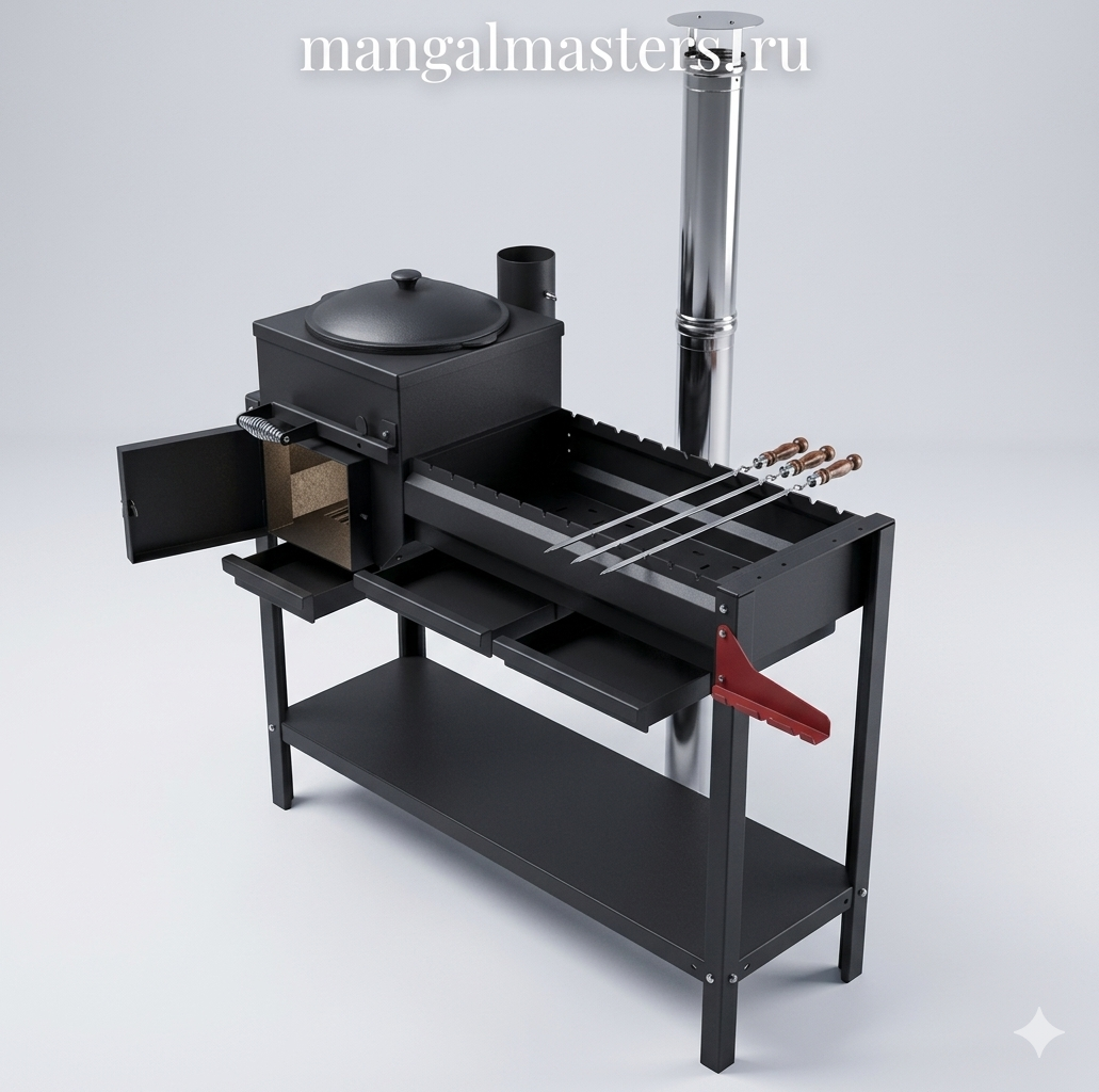 Мангальный комплекс с печью